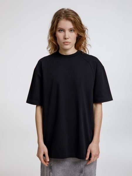 Футболка оверсайз унисекс Sideline, черная