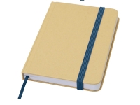 Reed блокнот формата А6 из переработанного материала в твердой обложке с простыми страницами - Синий Reed блокнот формата А6 из переработанного материала в твердой обложке с простыми страницами - Синий
