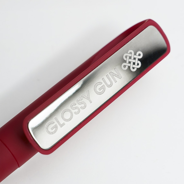 Ручка шариковая GLOSSY GUN с покрытием soft touch