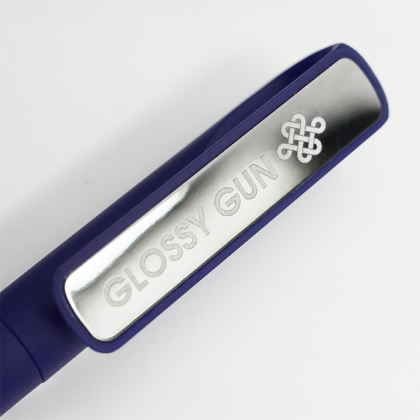 Ручка шариковая GLOSSY GUN с покрытием soft touch