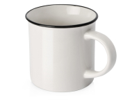 Кружка Countryside S с черным ободком, белая внутри, цветная снаружи, белый Кружка Countryside S с черным ободком, белая внутри, цветная снаружи, белый