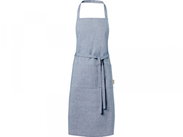 Pheebs 200 g/m2 recycled cotton apron, синий