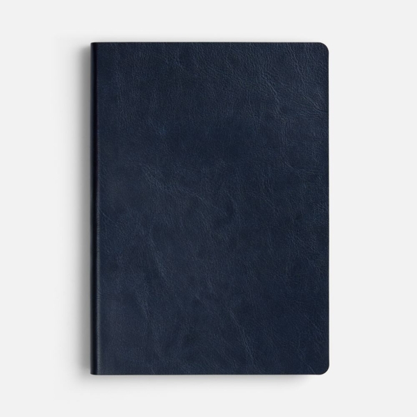 Ежедневник Doppio, недатированный, синий с голубым