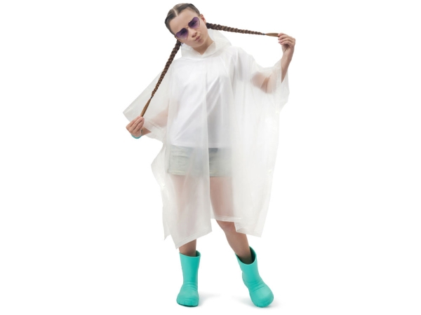 Пончо «Hawaii» c чехлом детский, белый