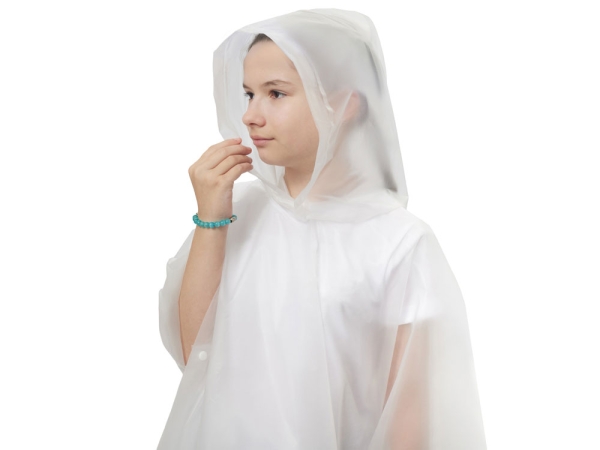 Пончо «Hawaii» c чехлом детский, белый