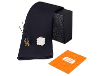 Подарочный набор с пледом, свечой и диффузором, черный Подарочный набор с пледом, свечой и диффузором, черный