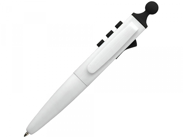 Ручка шариковая Clic Pen, белый/черный