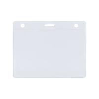 Карман для бейджа Lucid, горизонтальный, из фактурного ПВХ