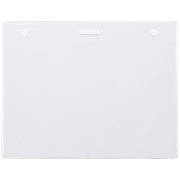 Карман для бейджа Lucid, горизонтальный, из фактурного ПВХ