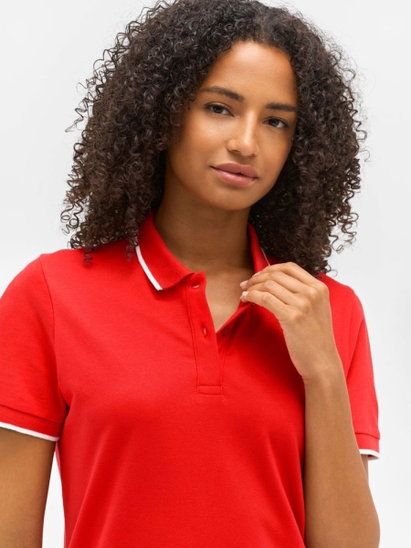 Рубашка поло унисекс Palermo, ярко-синяя с белым