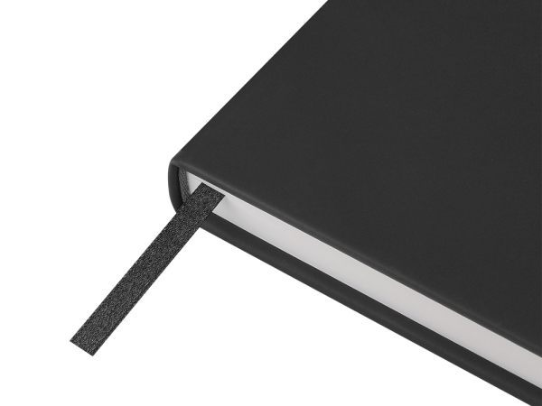 Ежедневник с каменной бумагой недатированный А5 "Carrara", черный