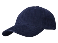 "Hutton" 6-панельная бейсболка из переработанного хлопка - Темно - синий "Hutton" 6-панельная бейсболка из переработанного хлопка - Темно - синий