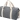 Спортивная сумка из переработанного хлопка и полиэстера плотностью 210 г/м2 Pheebs, черный/натуральный