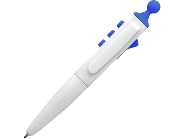 Ручка шариковая Clic Pen, белый/ярко-синий