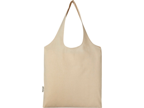 Модная эко-сумка Pheebs объемом 7 л из переработанного хлопка плотностью 150 г/м2, heather natural