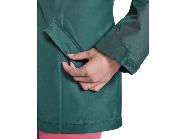 Парка утепленная «America» женская, бутылочный зеленый