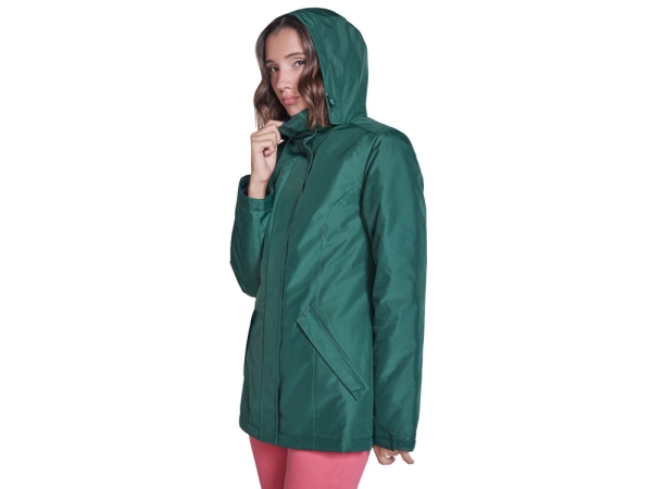 Парка утепленная «America» женская, бутылочный зеленый