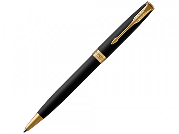 Ручка шариковая «Parker Sonnet Core Matte Black GT», черный/золотистый