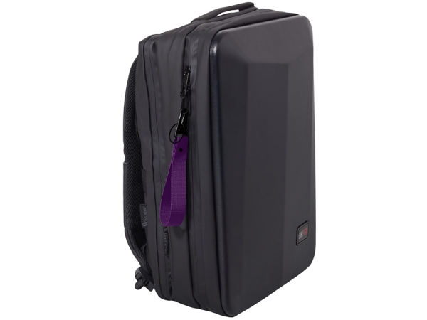 Ремувка "Force" с усиленным карабином, 2,5 см, фиолетовый/черный