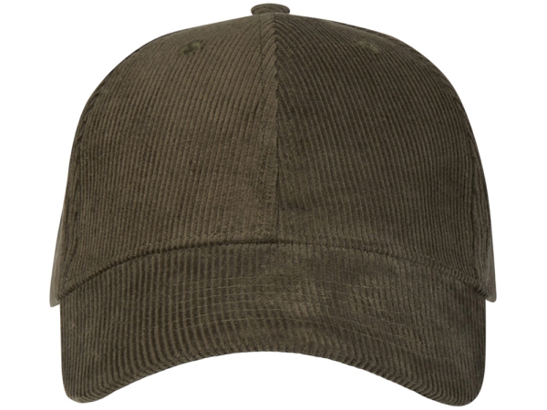 "Hutton" 6-панельная бейсболка из переработанного хлопка - Зеленый лесной