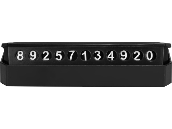 Табличка «Tempark» с номером телефона для временной парковки, черный