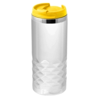 Термокружка NEXT WHITE 350мл. Белая с желтой крышкой 6042.04