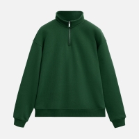 Толстовка на молнии унисекс FLOW, зеленая, размер 3XL/4XL