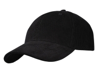 "Hutton" 6-панельная бейсболка из переработанного хлопка - Сплошной черный "Hutton" 6-панельная бейсболка из переработанного хлопка - Сплошной черный
