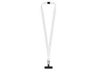 Ланъярд 2,5 см под сублимацию с большим карабином, замком обрыва и узким держателем для телефона из ПЭ