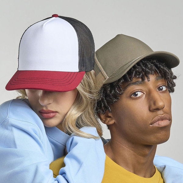 Бейсболка RAPPER CANVAS, 5 клиньев, пластиковая застёжка