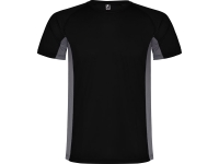 Спортивная футболка "Shanghai" детская, черный/графитовый Спортивная футболка "Shanghai" детская, черный/графитовый