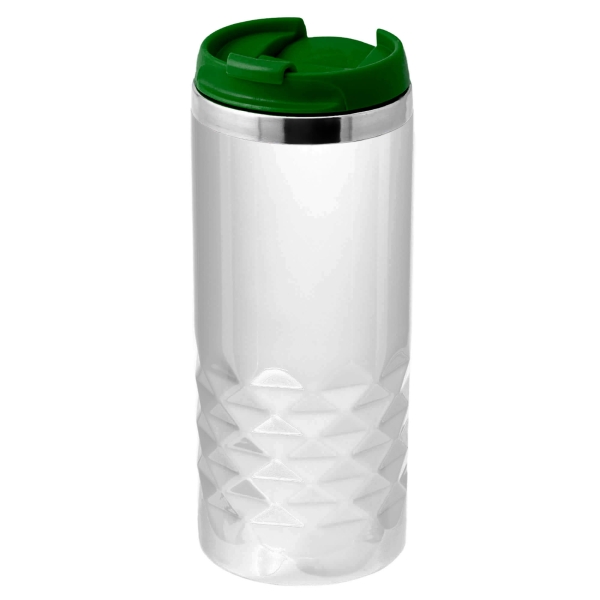 Термокружка NEXT WHITE 350мл. Белая с зеленой крышкой 6042.02