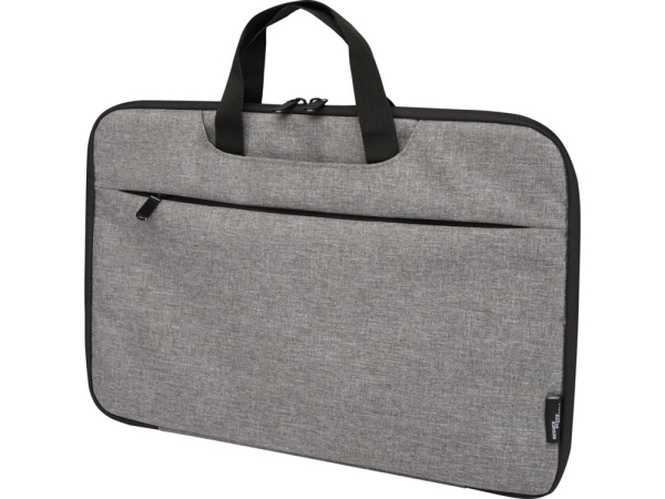 Эко- чехол для ноутбука «Libra» 2 в 1 из переработанного пластика, серый яркий