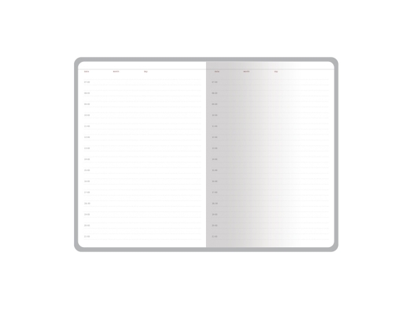 Ежедневник с каменной бумагой недатированный А5 "Carrara", серый