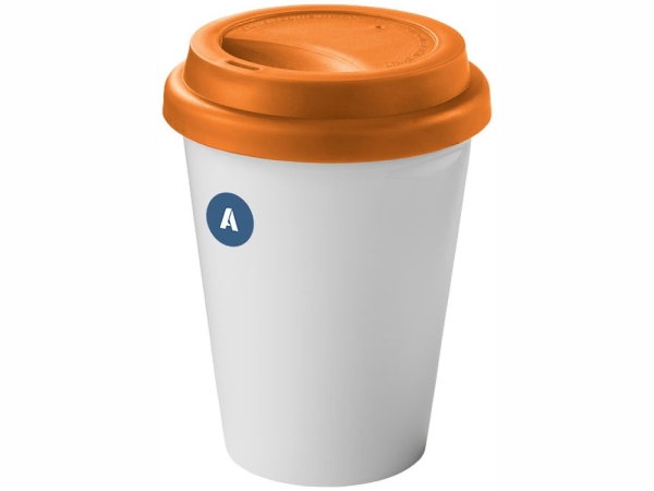 Стакан Zamzam, белый/оранжевый