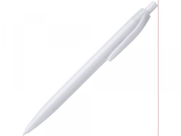Ручка пластиковая шариковая STIX, синие чернила, белый