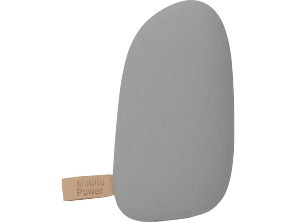 Внешний аккумулятор в форме камня «Stone», 5200 mAh, серый