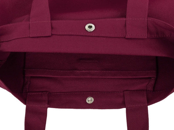 Сумка Helfer из хлопка на кнопке с регулирующейся лямкой, бордовый