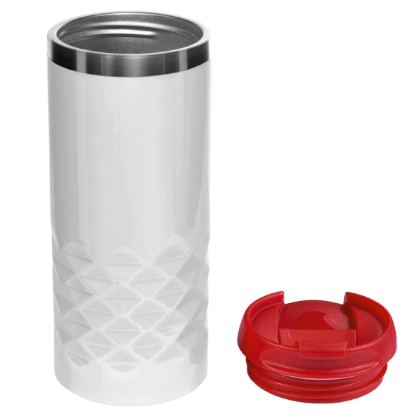 Термокружка NEXT WHITE 350мл. Белая с красной крышкой 6042.03