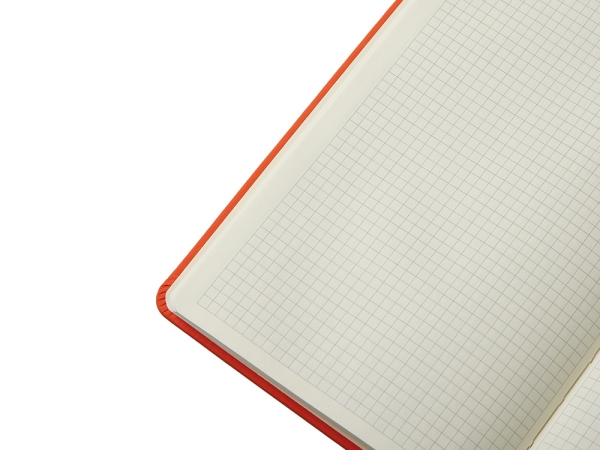 Блокнот в твердой обложке A5 «Виспи 2.0» в клетку, оранжевый