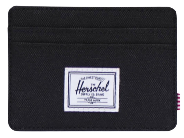 Herschel Charlie держатель для карт с RFID-защитой из переработанного материала - сплошной черный