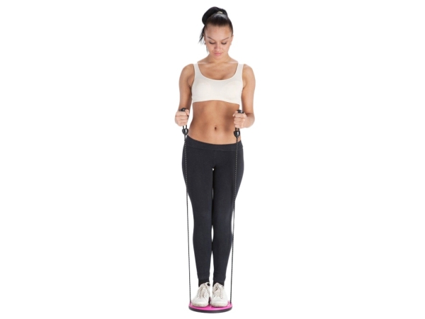 Диск вращающийся с эспандерами Grace Pro, розовый/черный