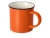 Кружка Countryside S с черным ободком, белая внутри, цветная снаружи, оранжевый