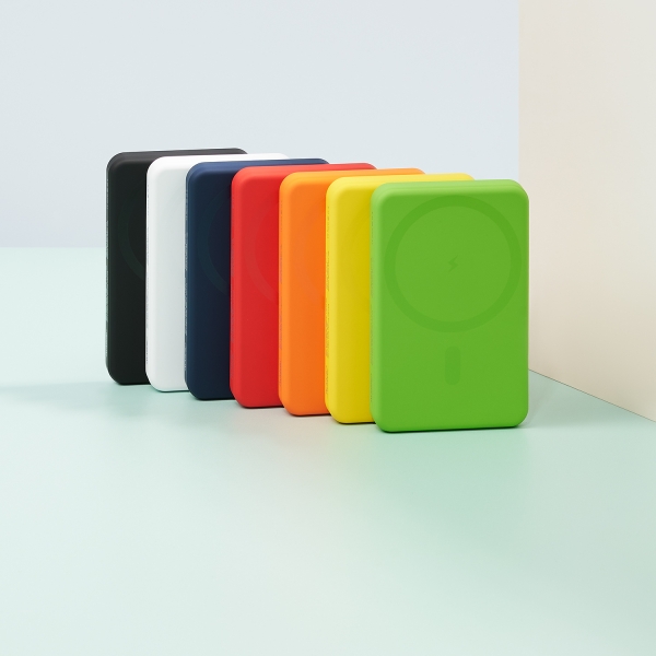 Внешний аккумулятор Largo PD 5000mAh с функцией беспроводной зарядки 15W, желтый