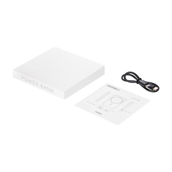 Внешний аккумулятор Largo PD 5000mAh с функцией беспроводной зарядки 15W, желтый