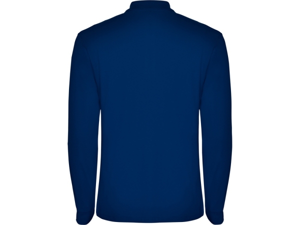 Рубашка поло "Estrella" мужская с длинным рукавом, королевский синий