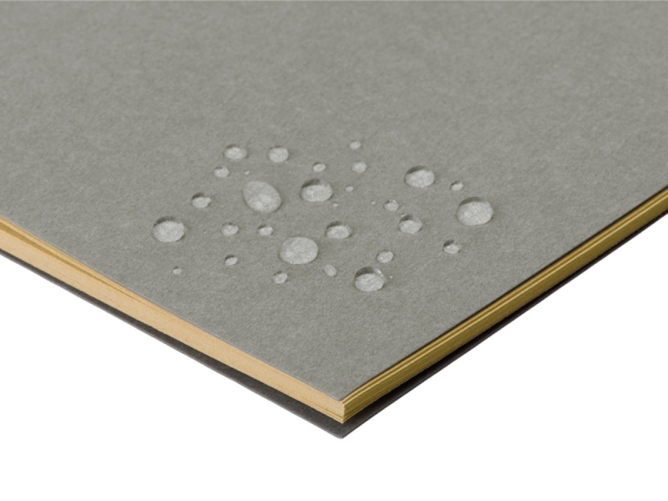 Блокнот "Monet", гибкая обложка A5 из моющегося крафта, 32 листа, серый