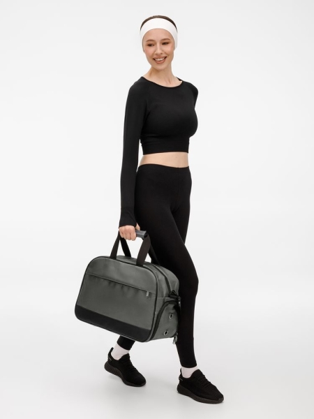 Спортивная сумка Atlantes, серая с черным
