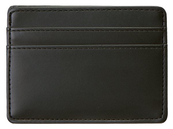 Картхолдер для двух карт и наличных денег с зажимом "Crave", черный