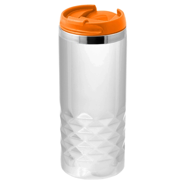 Термокружка NEXT WHITE 350мл. Белая с оранжевой крышкой 6042.05